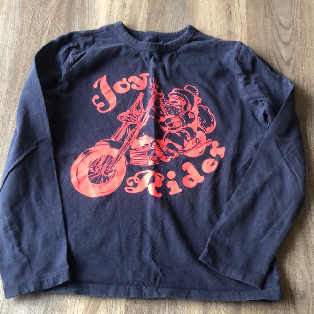 Joy Rider Kids Long Sleeve Shirt - Navy Blue